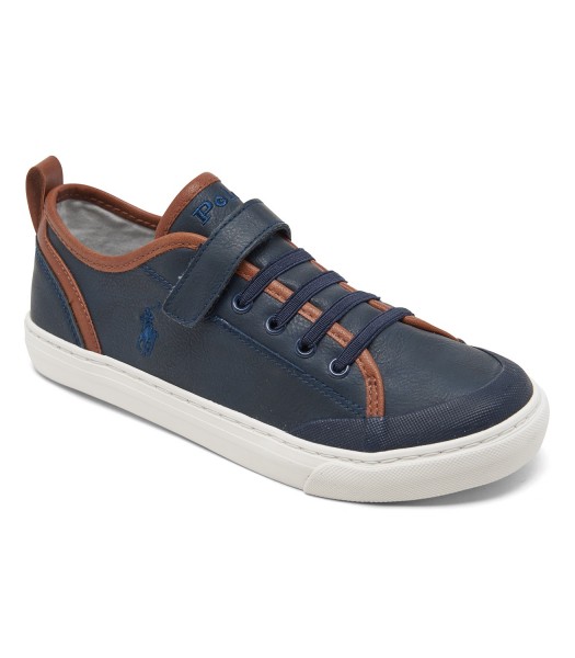 Polo Ralph Lauren Navy/Tan Leather Sneakers